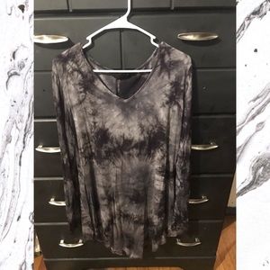 Tie Dye Long Sleeve Dress